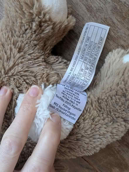 Photo of free Microwave heat up cuddly bunny (Stirchley/Kings Heath B30) #3