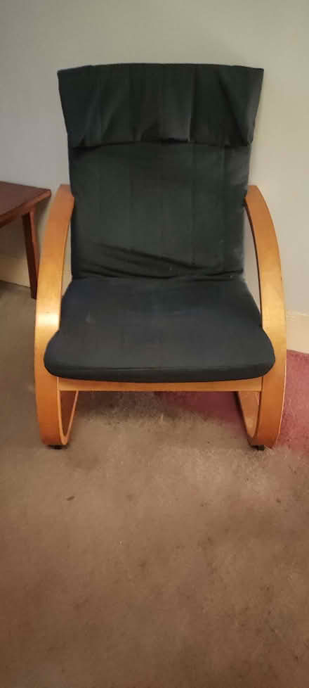 Photo of free A dark blue Ikea Poang chair (Penzance TR18) #1