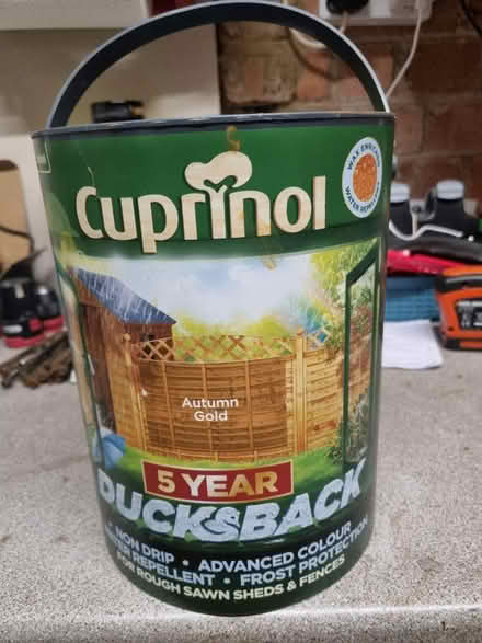 Photo of free Cuprinol 5L Autumn Gold (Wallingford OX10 0LY) #1