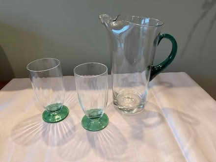 Photo of free Nice glass pitcher and 7 glasses (Winchester) #1
