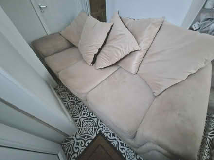 Photo of free 3 Seater Sofa & Footstool (Tong BD4) #1
