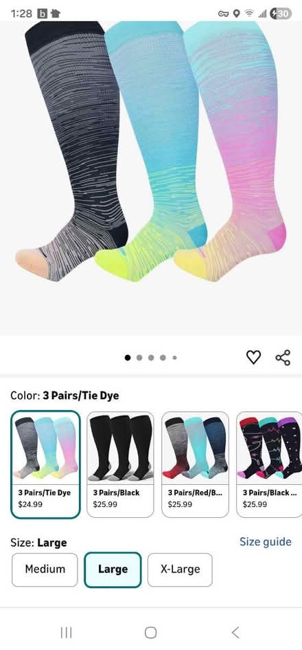 Photo of free NiB Wide Calve Compression Socks (85/El Camino near Sylvan) #2