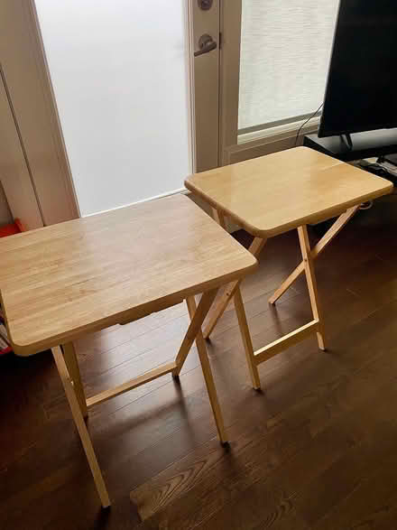Photo of free Solid Wood Foldable TV Trays (Vaughan/Oakwood area) #1