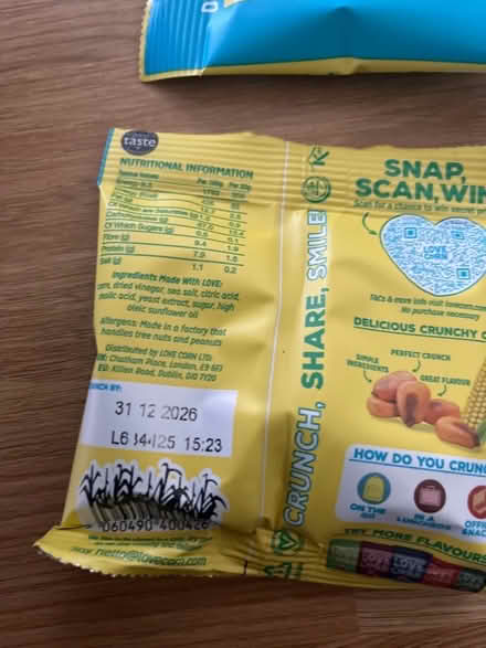 Photo of free Salt n vinegar love corn (Moortown LS17) #2