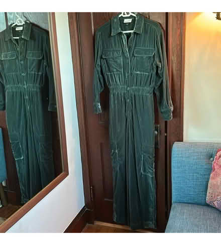 Photo of free Green Velvet Cargo Pantsuit (Watertown, MA) #1