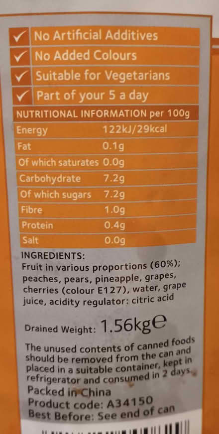 Photo of free 2.5kg tin of fruit cocktail (Debden IG10) #2