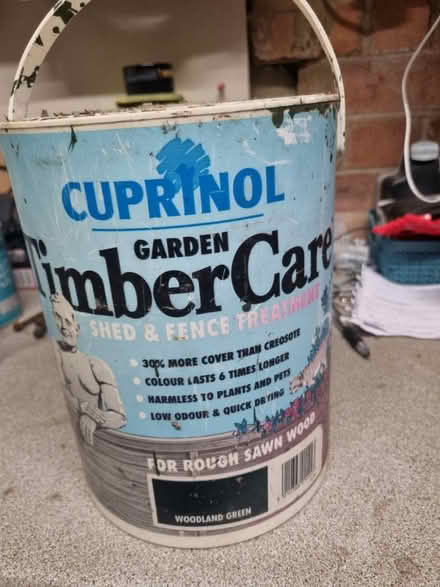 Photo of free Cuprinol 5L woodland green (Wallingford OX10 0LY) #1