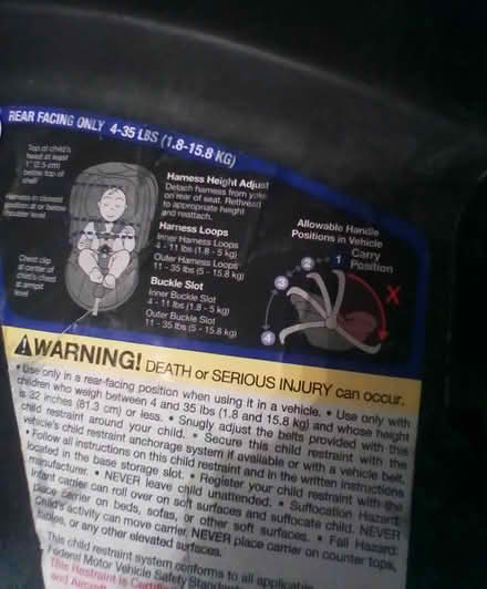 Photo of free Baby Car Seat (Rogers Park) #4