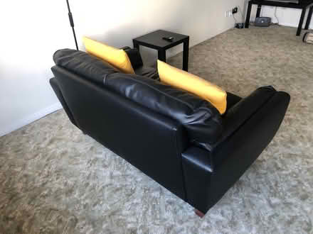 Photo of free 2 seat sofa in faux leather vgc (Upperton Rd, Eastbourne) #2
