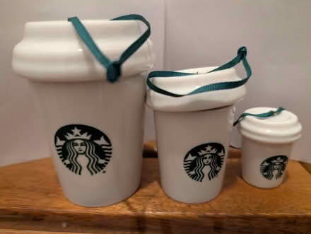 Photo of free Ceramic Starbucks cup ornaments (Downtown Oak Park) #1