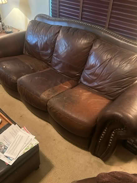 Photo of free leather living room set (Mount Airy, MD) #4