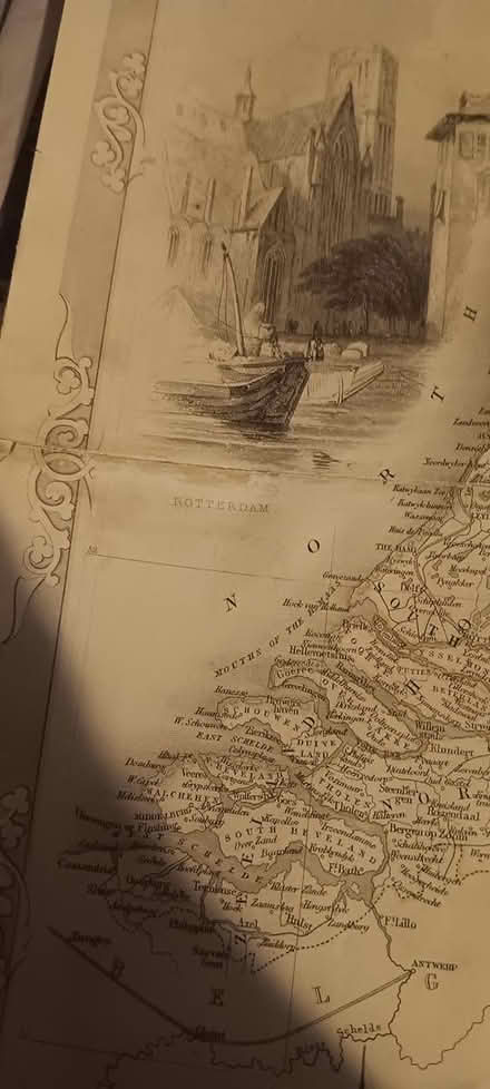 Photo of free map of Holland 1850's read desc (melrose) #2