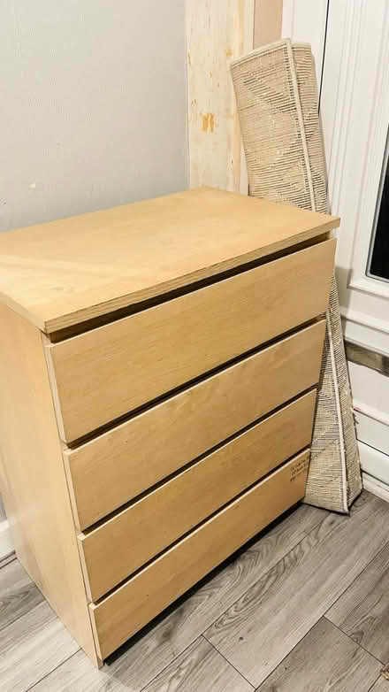Photo of free Chest drawer & bed front carpet (B23 5PN) #1
