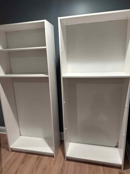 Photo of free Two tall white shelves (McLean, Va) #2