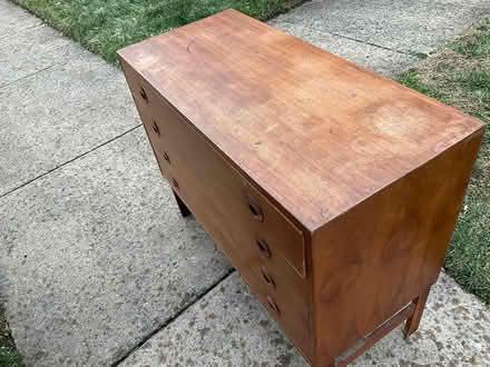 Photo of free Teak dresser side table (West Springfield) #3