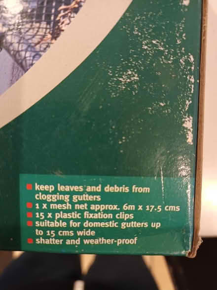 Photo of free 3 boxes of GUTTER CLEAR (Melksham) #2