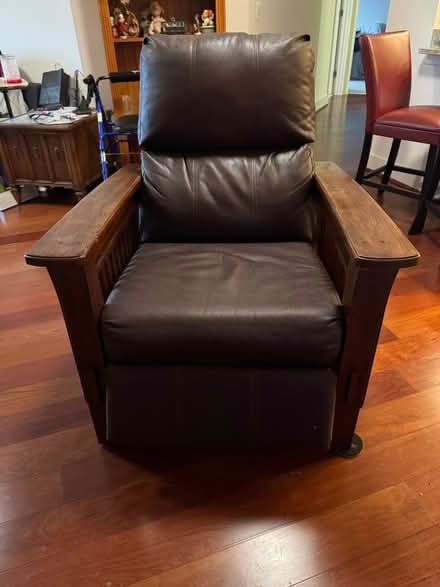 Photo of free Mission Style Leather Recliner (Hanover, MD) #3