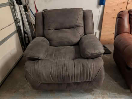 Photo of free Grey Power Recliner (Poughquag) #1