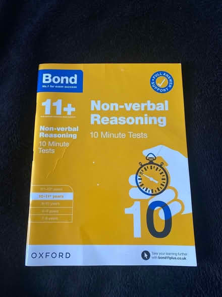 Photo of free Non verbal reasoning book (Denholme BD13) #1
