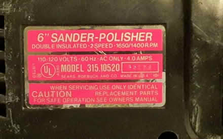 Photo of free Sander/polisher (Macomb) #3