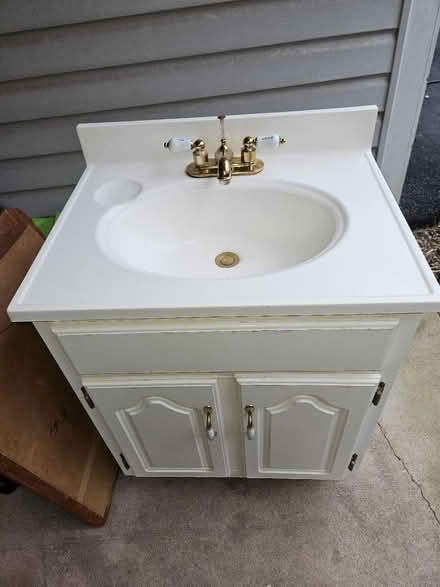 Photo of free White bathroom vanity (Herndon) #2