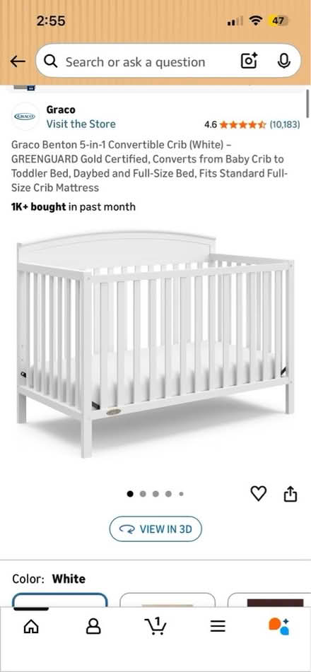 Photo of free 5-in-1 Graco Crib (Tasker’s Chance) #1