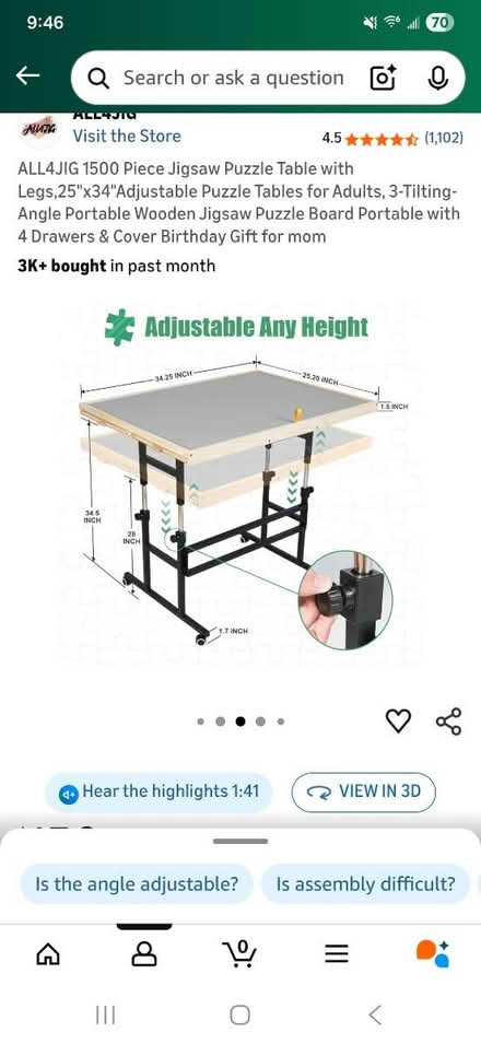 Photo of free Puzzle table (Queen Village Philadelphia) #4