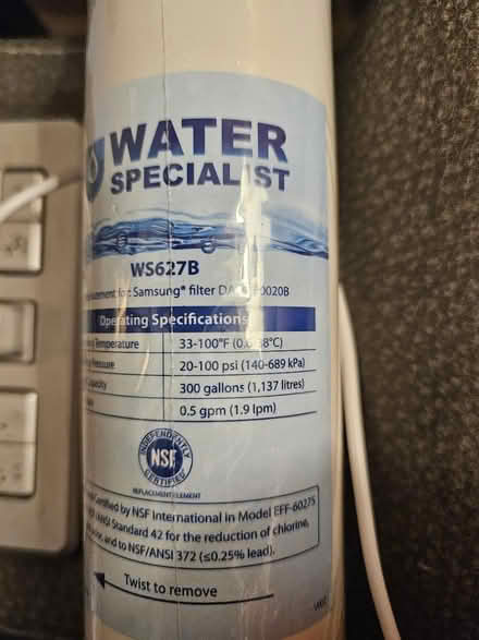 Photo of free Water filter replacement (Burton, Mi) #1