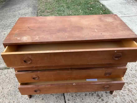 Photo of free Teak dresser side table (West Springfield) #1