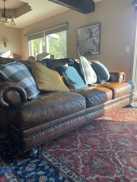 Photo of free Premium Bernhardt Leather Couch (Morgan Hill West Side.) #1