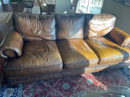 Photo of free Premium Bernhardt Leather Couch (Morgan Hill West Side.) #3