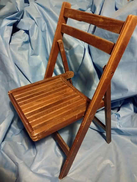 Photo of free Folding wooden chair (Llanbister) #1