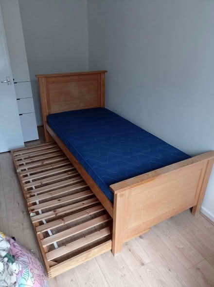 Photo of free Single Bed with trundle & Mattress (NW3 Belsize Park) #3