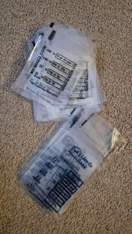 Photo of free Bank coin bags (Abington) #1