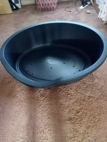 Photo of free Large Black Plastic Dog Bed (Waterlooville PO8) #1