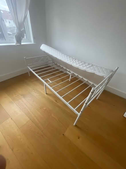 Photo of free 2 single metal beds (NW2) #2