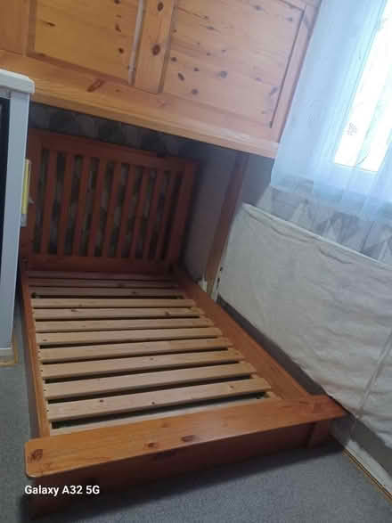 Photo of free Solid wood Toddler bed & mattress (Orpington BR5) #1