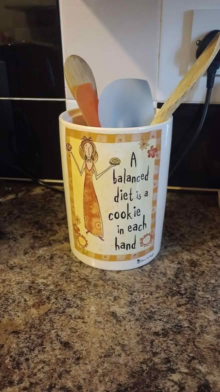 Photo of free Born to Shop canister - NO lid (Dogsthorpe) #1