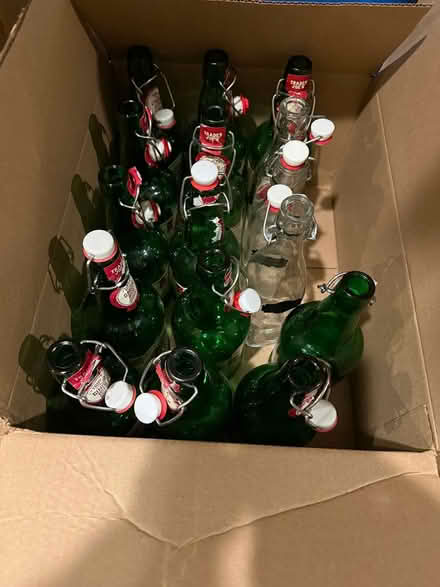 Photo of free Used ceramic cap bottles (47 Fox Run Road, Topsfield, MA) #1