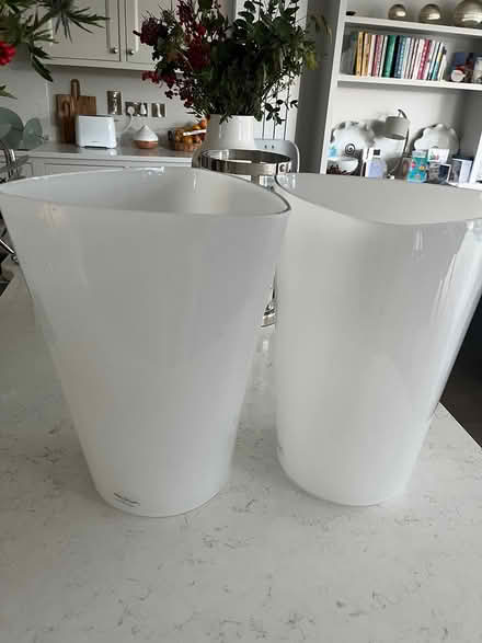 Photo of free Two large white vases (Blackrock) #1