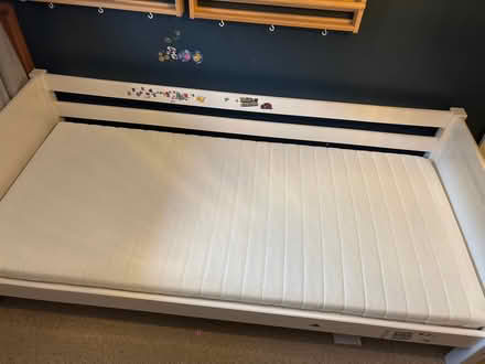 Photo of free White single bed with mattress (Stapleford NG9) #2