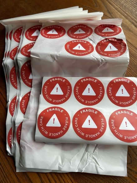 Photo of free Fragile stickers (Hulme M16) #1