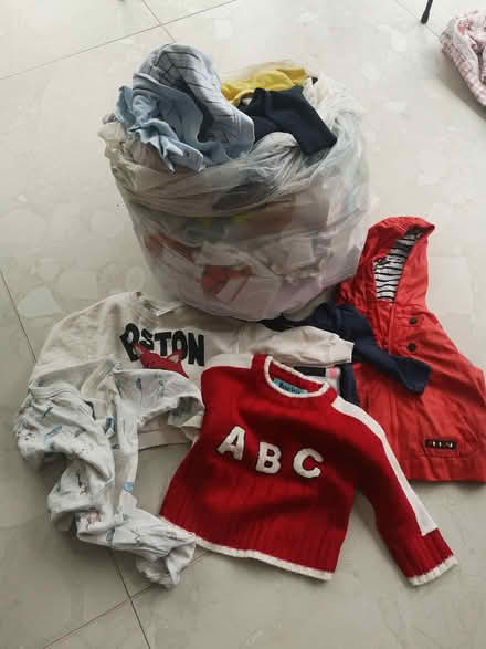 Photo of free Bag of baby boy's clothes (Barbourne WR1) #1