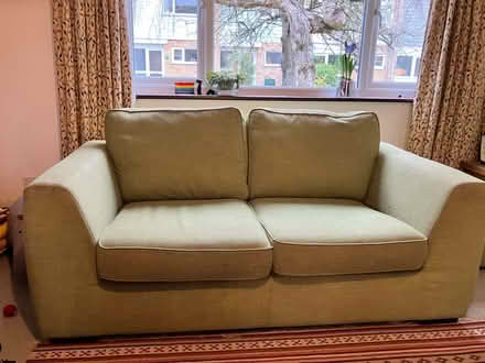 Photo of free 2 Seater Green Sofa (CB25) #1