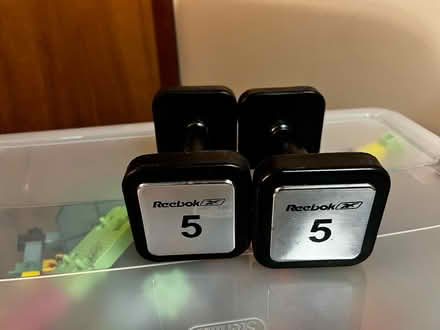Photo of free 5 pound dumbbell weights (Falls Church) #1