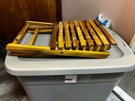 Photo of free Small foldable wood table (Falls Church) #2