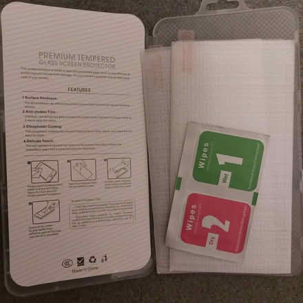 Photo of free 2 Tempered glass screen protectors for mobile phone (Fords Farm RG31) #1