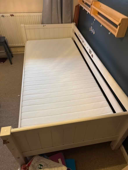 Photo of free White single bed with mattress (Stapleford NG9) #1