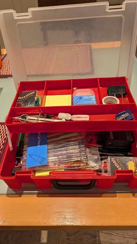 Photo of free Box of pens, pencils, etc (Willesden Green) #1