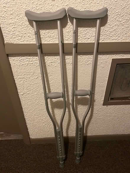 Photo of free Crutches 5’2”-5’10” (Plum Grove & Euclid) #1